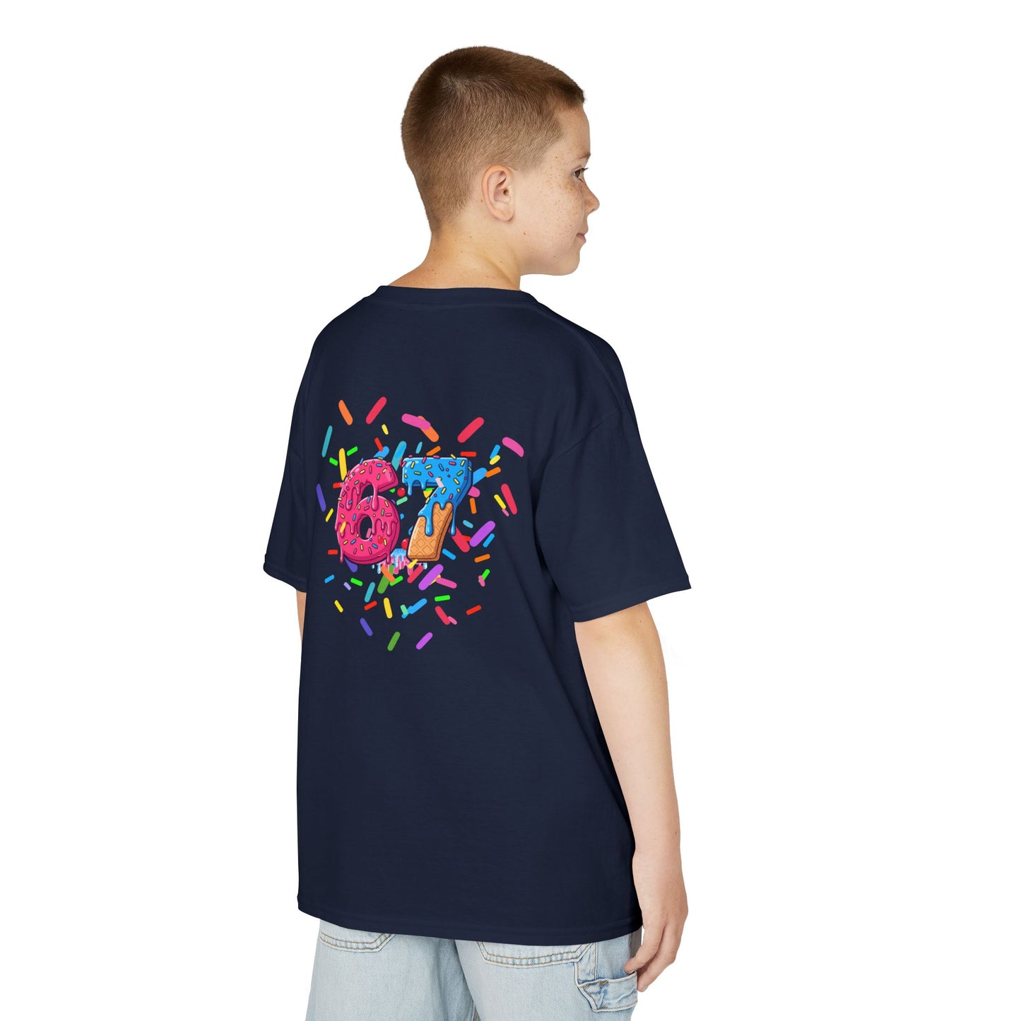 67 Kids Tee — Retro Number Graphic Youth T‑Shirt