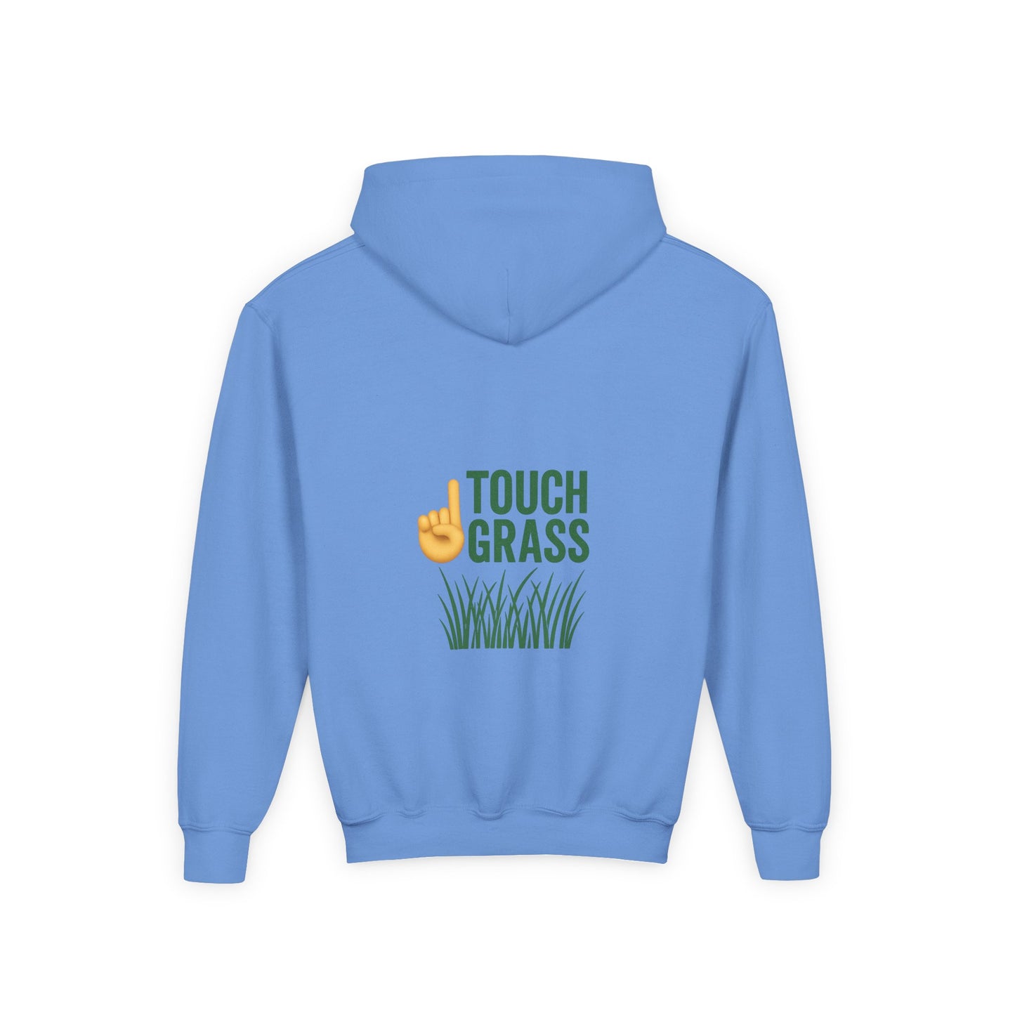 Youth Hoodie - Touch Grass Trend Design