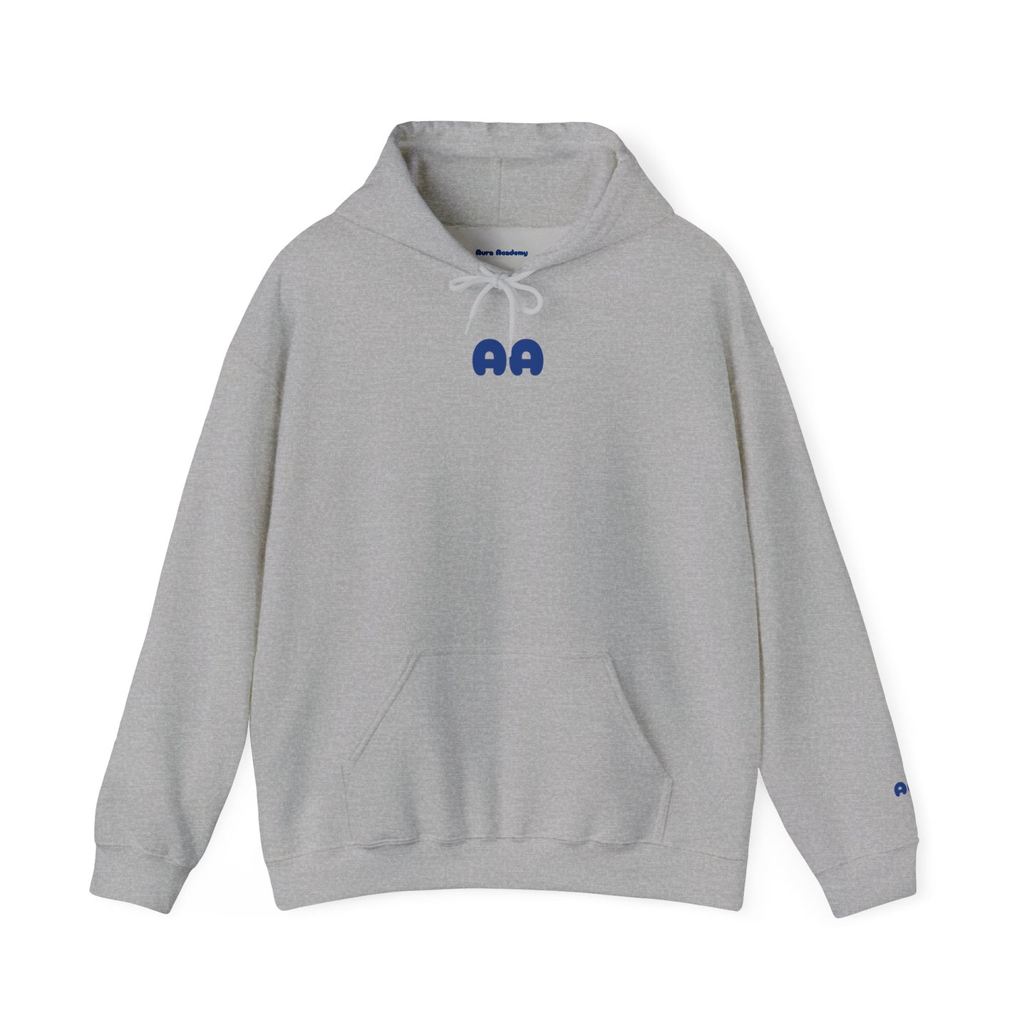 Aura > Fit Hoodie — Minimal Logo White Pullover