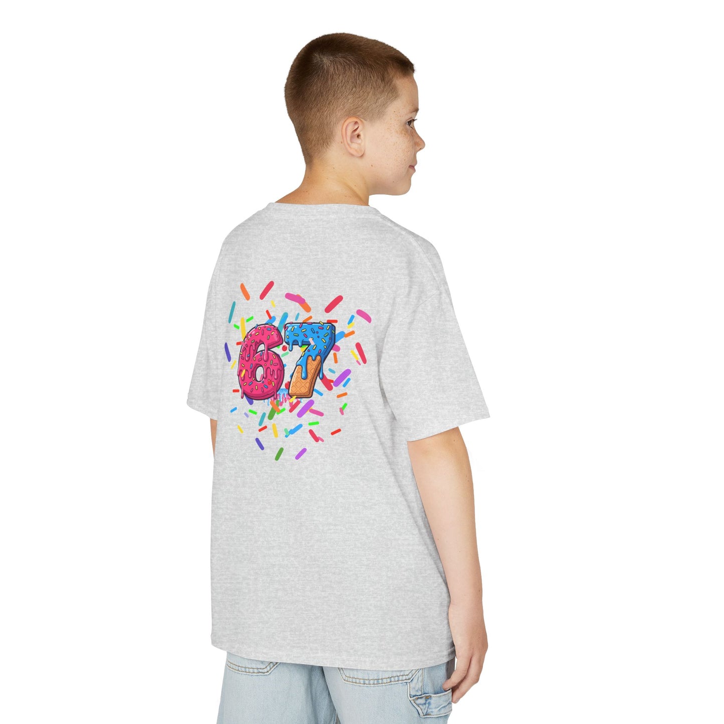 67 Kids Tee — Retro Number Graphic Youth T‑Shirt