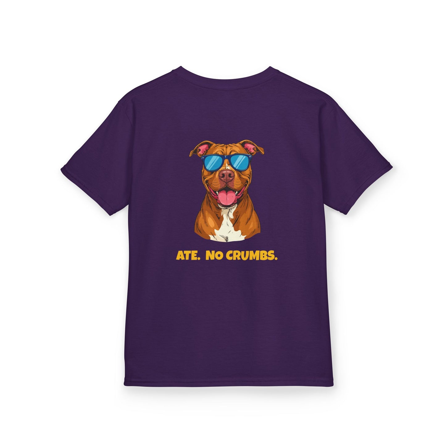 Kids Tee — "Pebbles the Dog: Ate. No Crumbs."