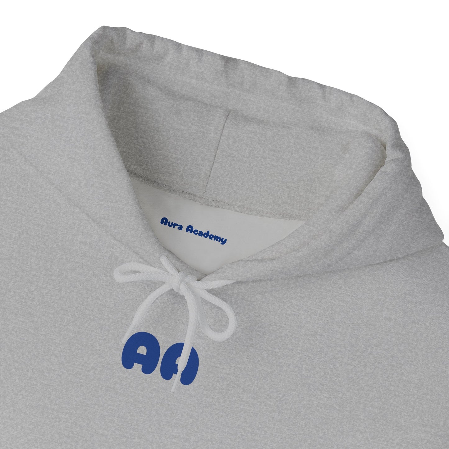 Aura > Fit Hoodie — Minimal Logo White Pullover