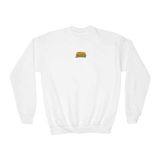 "Aura Level: Off The Leash" Youth Crewneck Sweatshirt